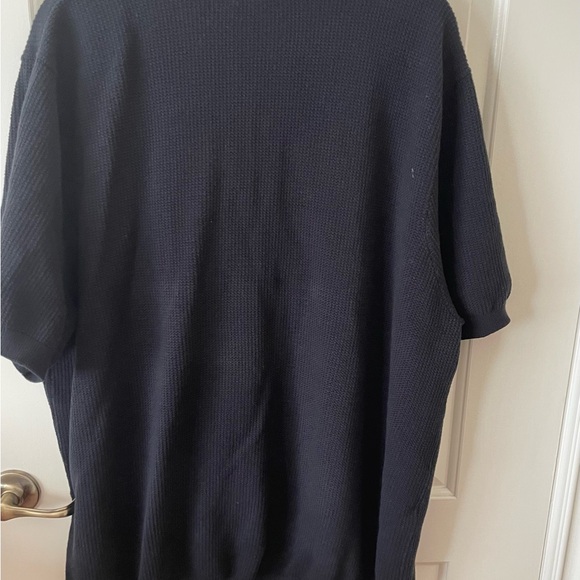 Black Polo Shirt with Classic Knit Design 3XL - Picture 6 of 10